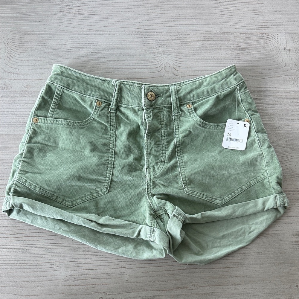 Free People Sage Green Shorts